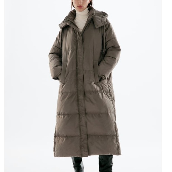 ZARA Down Coat - Long - Size Small - Picture 1 of 5